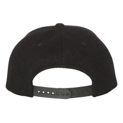 Yupoong Melton Wool Snapback Cap