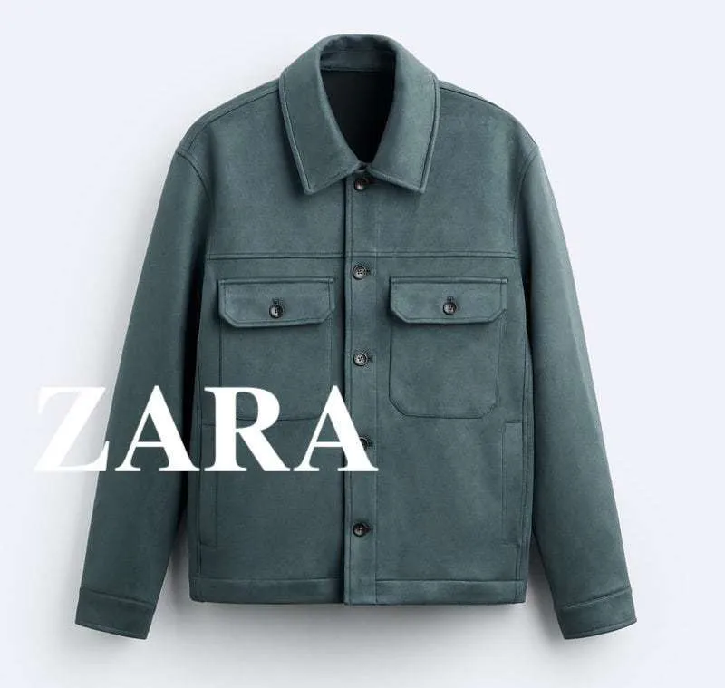 ZARA  |Faux Fur Plain Shirts